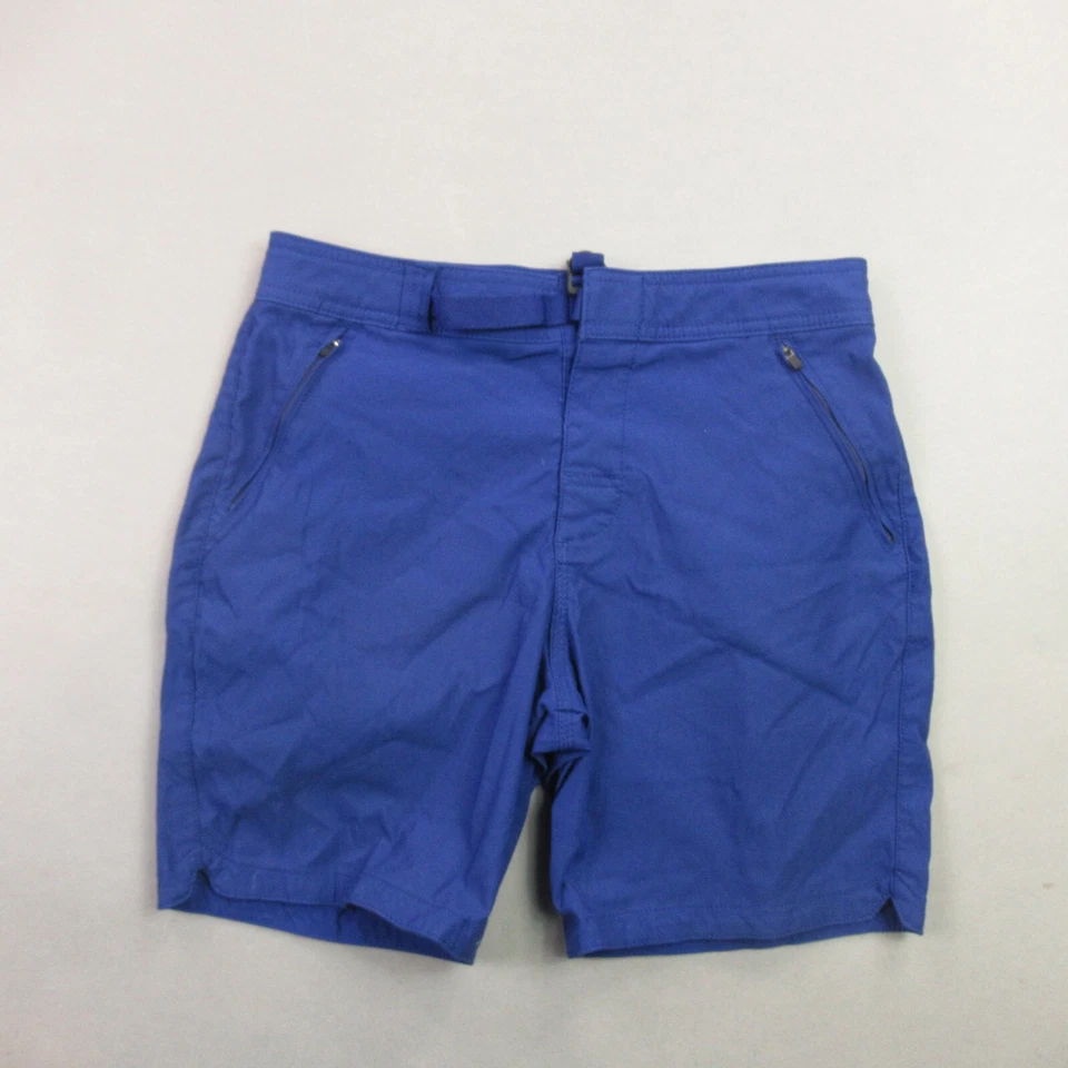 Shorts Prana Feminino 28/7 Leve Bolsos Externos Azul Chino - Imagem 1 de 4