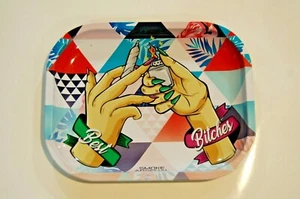 Smoke Arsenal Premium ROLLING TRAY Small Best Bitches 18X14CM 5.5x7 in - Picture 1 of 1