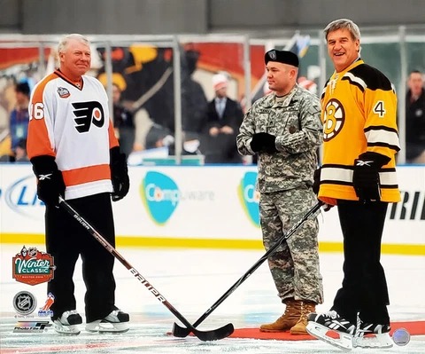 BOBBY ORR and BOBBY CLARKE Bruins Flyers Winter Classic 2010 20x24 POSTER Print Cover