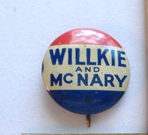 WILLKIE AND MCNARY ~ BADGE PIN ~BASTIAN BROS. CO.ROCHESTER NY - Picture 1 of 7