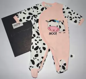 Baby girl clothes, 0-3 months, Babymine Footed Coveralls - Picture 1 of 7