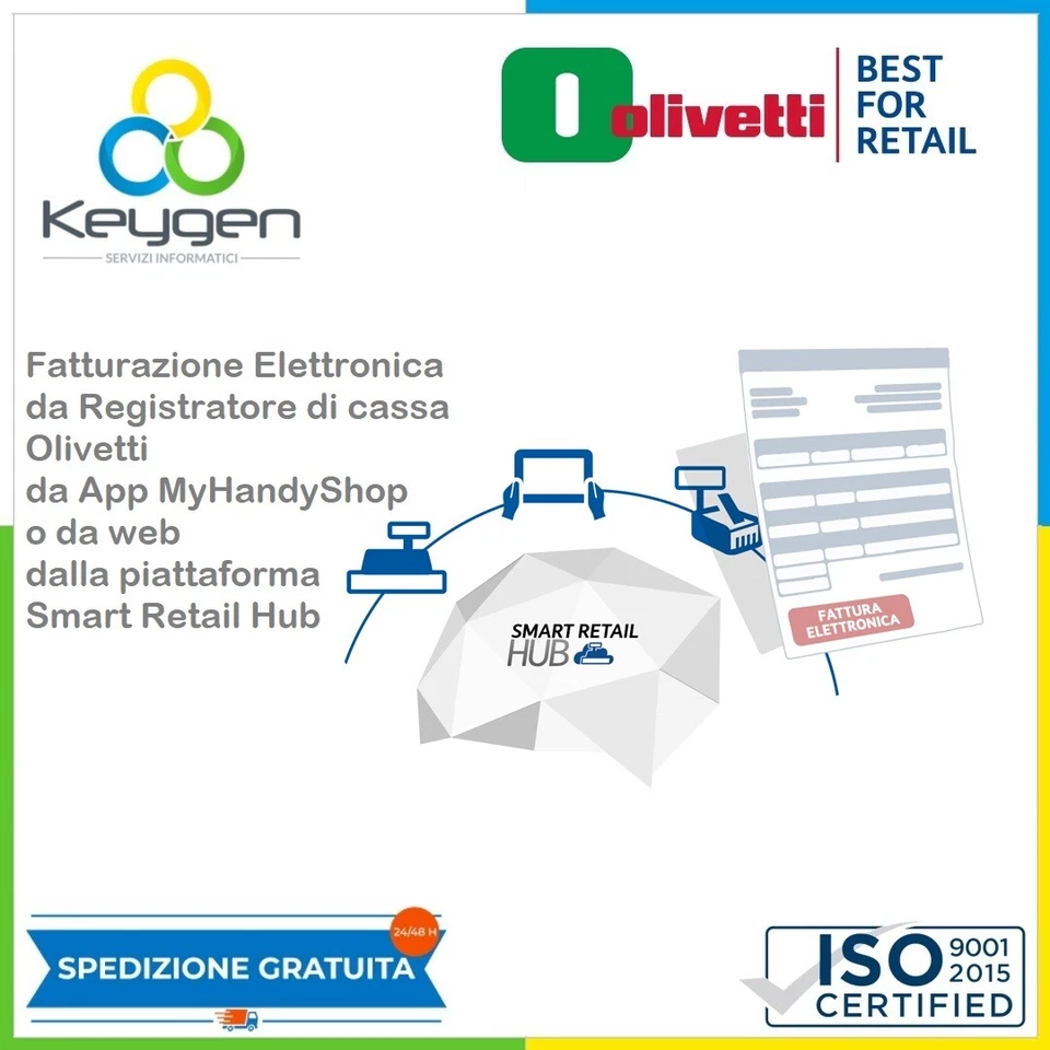 Olivetti Fattura Elettronica Retail & Abbonamento Nettun@ Cloud Annuale - Immagine 1 di 4