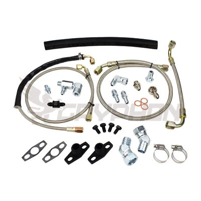 Turbo Oil Water Line Kit For Ford Territory Garrett GT35/40R GT3582R GTX3584RS - Image 1 of 4