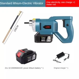 Small Rechargeable Brushless Concrete Vibrator (with 1m Rods) 6 Speed Adjustment - Picture 1 of 14