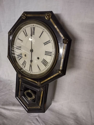 Antique Seikosha Tokyo Japan Regulator Wall Clock 8-Day Works Cover