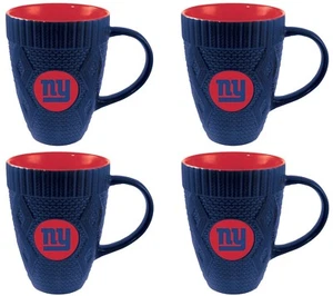 (4) NFL New York Giants NYG Football Ceramic Coffee Mug Drink Cup 16oz 16 Ounces - Picture 1 of 2