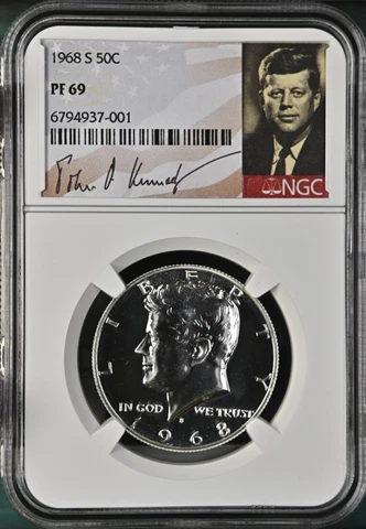 1968 S Kennedy Half Dollar NGC PF69 Cover