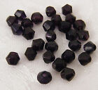28 X 6 Mm Bicone Crystal Beads Purple Velvet Unused