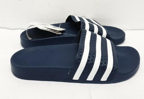 Adidas Adilette Slides blu navy bianco taglia UK 5 EU 38 REF BRS#