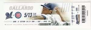 Boleto Milwaukee Brewers vs Chicago Cubs 5/13/2012 Reed Johnson Carrera HR #60 - Imagen 1 de 1