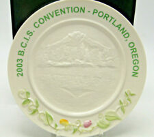 2003 Belleek Collectors Society Convention Portland Plate 0821 7⅜in w box