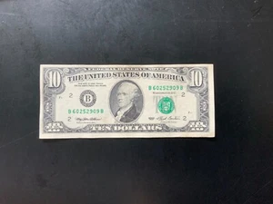 1993 $10 DOLLAR BILL B60252909B (BB) - Picture 1 of 4