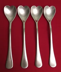 Cucharas de helado de postre irresistible corazón de cuatro toallas 6 3/4 - Imagen 1 de 4