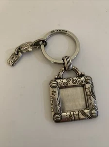 Brighton Mini Photo Frame Keychain Key Ring FOB Heart Charm Silver P. Never Used - Picture 1 of 4