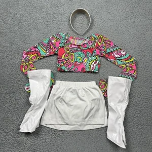 Dance Costume Girls CS Jazz Disco Boogie Shoes Custom Made by TLC Sews Funk 70s - Picture 1 of 9