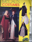 Oop Mccalls 8937 Costume Cape Hats Gown Vests Medieval Pattern Misses Size 38-40
