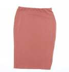 Preworn Womens Brown Polyester Straight & Pencil Skirt Size 30 in