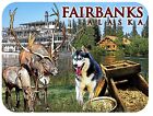 Fairbanks Alaska with Gold Fridge Magnet