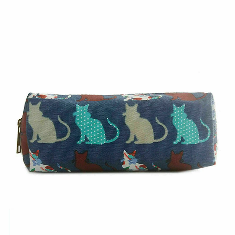 Cat Pencil Pen Case School College Pen Zipper Cosmetic Make Up Bag Storage Pouch - Image 1 of 1