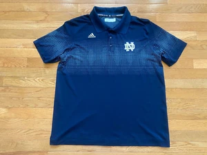 Adidas CLIMACOOL Golf Polo Notre Dame Blue Shirt Men's XL Blue - Picture 1 of 4