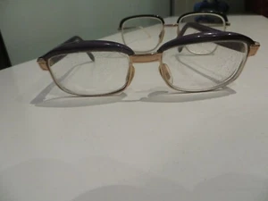 Gafas cuadradas vintage Viennaline negro marrón dorado lentes marco - Imagen 1 de 12