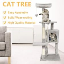 Cat Tree Large Climbing Tower Activity Play Tall Scratching Post Tent Bed Rope