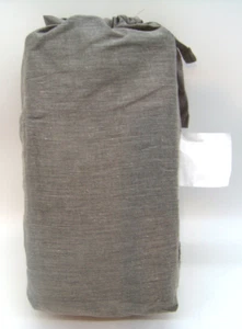 Twin XL pflegeleichtes Baumwollmischung Satin Spannbetttuch, grau meliert Room Essentials - Bild 1 von 2