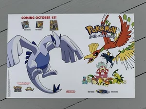 Rare Vintage Pokemon Gold And Silver Version Original Store Display Posters - Picture 1 of 9