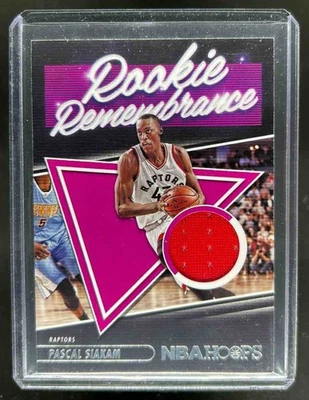 2021-22 Panini Hoops Pascal Siakam Rookie Remembrance Jersey #RR-PSI Raptors - Image 1 of 2