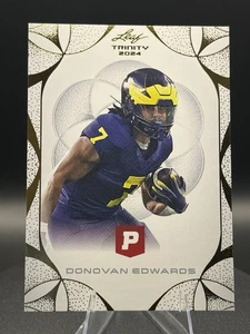 2024 Leaf Trinity Pristine Auction - Donovan Edwards #29 - Picture 1 of 3