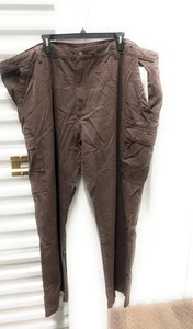 Field & Stream Pantalone Cargo Uomo Outdoor Marrone Grande e Alto Taglia 50x32 - Foto 1 di 6