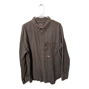 Brown Drake Waterfowl Thick Flannel Longsleeve Button Up Shirt Size XL Outdoors - Picture 1 of 4