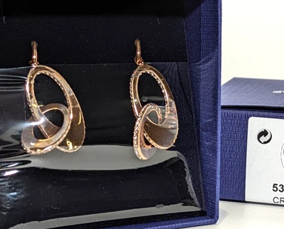 Swarovski Lakeside Pierced Earrings Rose Gold Earrings 5373676 Genuine MIB! Foto 1 de 3