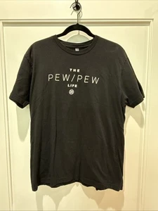 Pew Pew Life Tshirt Black LARGE Colion Noir - Picture 1 of 6