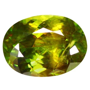2.89 Ct Oval 9.8 x 7.1 MM Green To Purplish Red Russian Natural Sphene Titanite - Picture 1 of 5