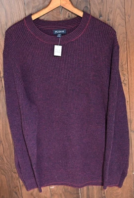 Свитер Jos A Bank Tailored Fit 3XLT фиолетовый шерстяной нейлон вырез лодочкой - Изображение 1 из 2