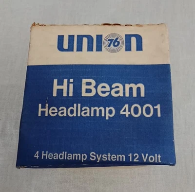 FARO REDONDO VINTAGE UNION 76 GASOLINERA 4001 HI BEAM 12 VOLTIOS 2 PUNTAS SELLADO Foto 1 de 4