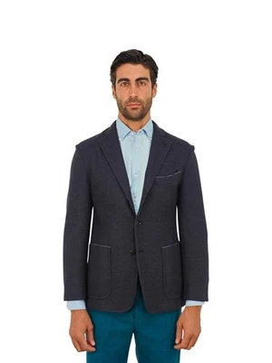 $2200 RUBINACCI NAPOLI Blue Jacket Sport Coat 100% Soft Cashmere 36 US / 46 EU - Image 1 of 4