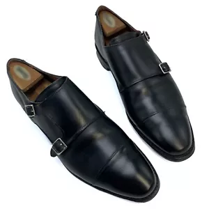 Allen Edmonds Mora 2.0 Herren Doppel Mönch Riemen Schuh 11.5D schwarz Vollleder-USA - Bild 1 von 13