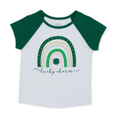 Способ отпраздновать Baby девочек короткий рукав «Lucky Charm» футболка размер 12 М новый - Изображение 1 из 3