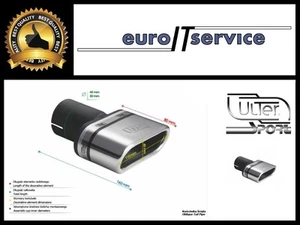NEUF TOP MUFFLER TIP ULTER SPORT N1-34-1 - SILENCER TAIL PIPE 110x45mm - Imagen 1 de 3
