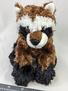 Aurora Raccoon Plush 6 Inch Brown Black Stuffed Animal Toy - Imagen 1 de 6