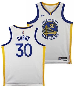 Warriors Stephen Curry Signed White Nike Association Edition Swingman Jersey BAS - Picture 1 of 6
