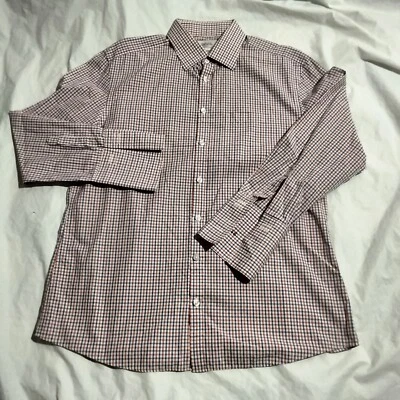 Camisa Charles Tyrwhitt Para Hombres 17/34 pulgadas Vestido Extra Ajustado Manga Larga Puño Francés Foto 1 de 4