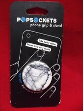 PopSockets White Marble Collapsible Grip & Stand Phone Holder