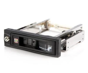 HSB100SATBK Startech 5.25" Tray-Less Hot Swap Mobile Rack for 3.5" Hard Drive - Picture 1 of 4