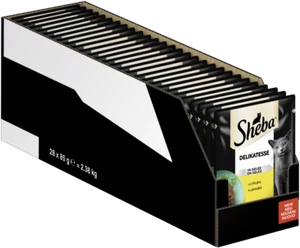 SHEBA Portionsbeutel Delikatesse Gelee mit Huhn 28x85g Katzenfutter Nassfutter - Bild 1 von 9