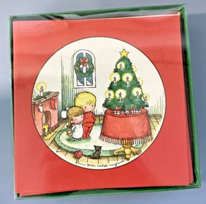 Cartoline di Natale Vintage 1969 Joan Walsh Anglund Scatola da 25 SIGILLATE Bambini da Albero - Foto 1 di 4