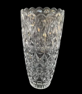 Neue Vase riesig Kristallglas klar Handarbeit Blumen Wohndeko China hochwertig - Bild 1 von 7
