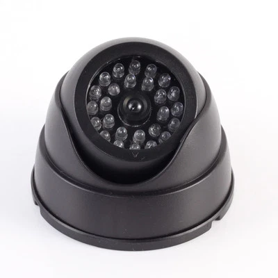 Security CCTV Dome Camera Home w 30-LED IR Red Flashing Light Dummy Fake Camera - Image 1 of 4
